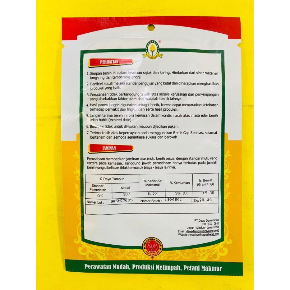 Terangbenderangshop Benih Cabe Keriting Bimasena Isi 15Gr Dari Cap Sebelas