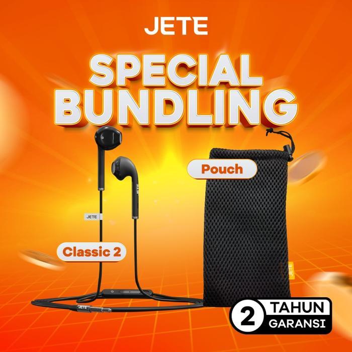 SALE Bundling JETE Headset Classic 2 JETE + Pouch Termurah