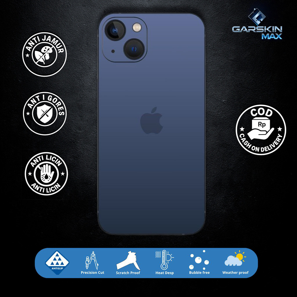 Garskin Skin iphone 13 mini natural titanium Fullbody / Backonly | Anti Gores | Bisa Custom | Kode -