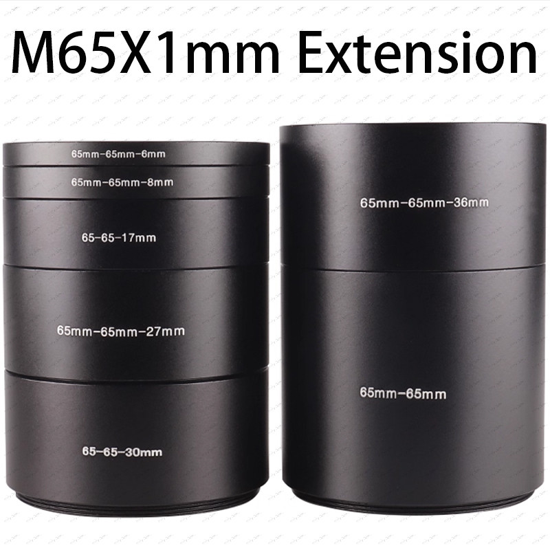M65x1mm-M65x1mm 6/8/17/27/30/36/48/57.5/58/72mm Macro Extension Tube ring Adapte For 65mm Screw