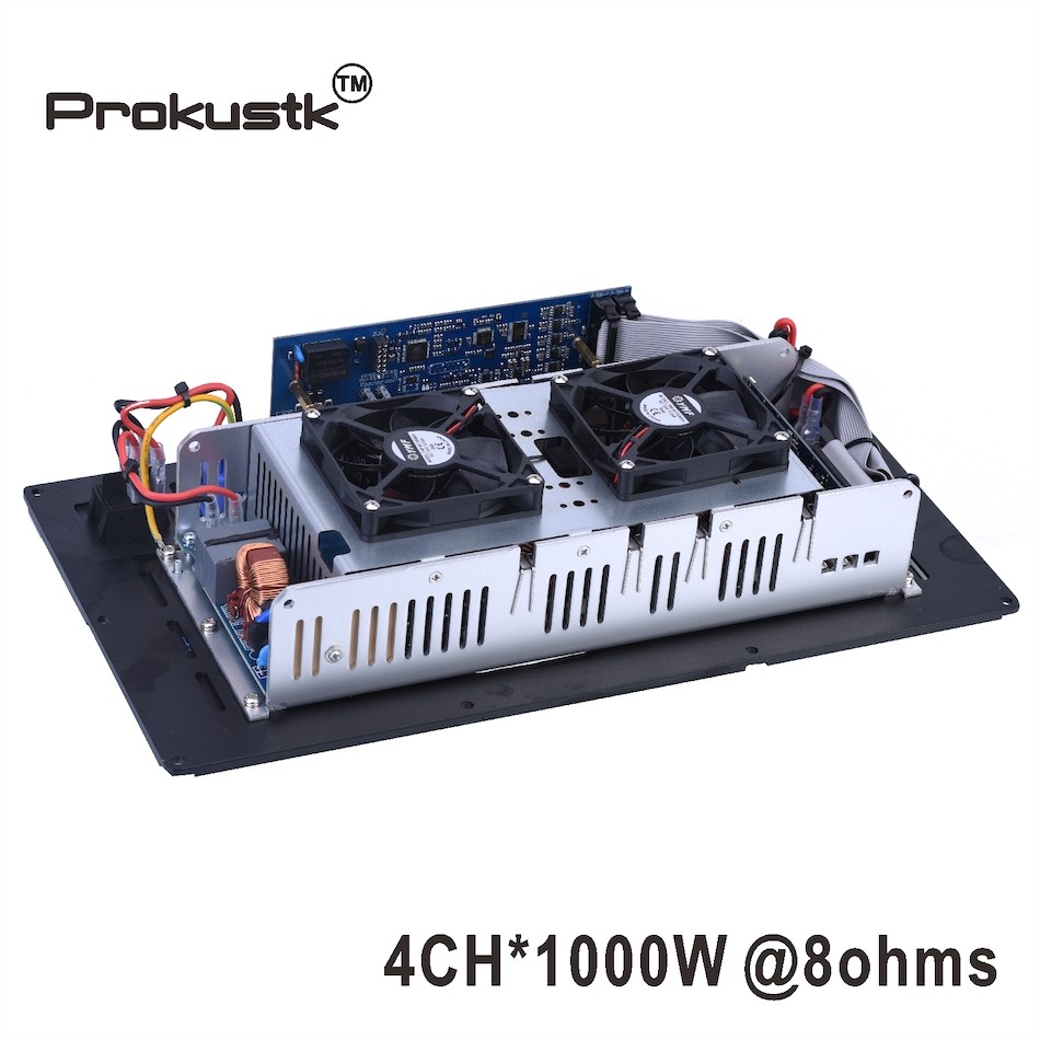 4 Channel 1000W@ 8ohm subwoofer Amplifier module plate DSP Class D amp module powered subwoofer