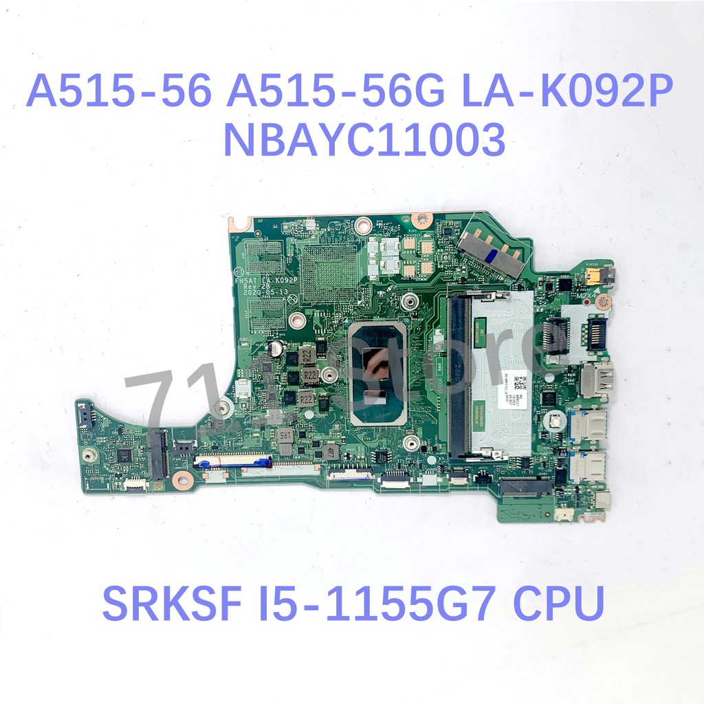 Mainboard FH5AT LA-K092P For ACER A515-56G A515-56 Laptop Motherboard With I5-1155G7 / I7-1165G7 CPU