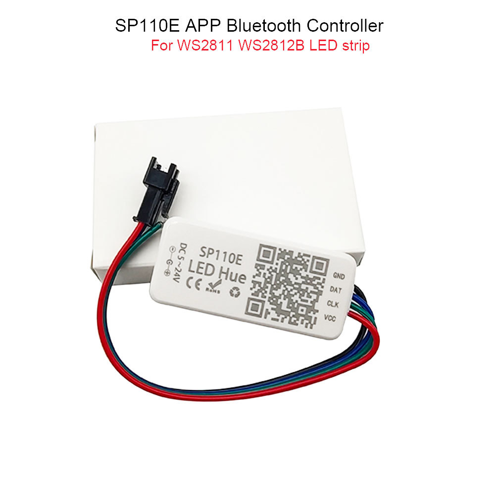 SP110E Bluetooth Controller WS2811 WS2812B LED RGB Individually Addressable Light Controller ,WS2811