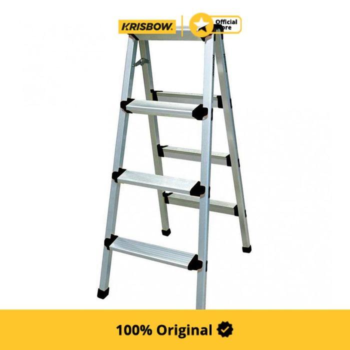 PROMO KRISBOW TANGGA LIPAT ALUMINIUM TANPA PEGANGAN 4 STEP [KINARI]