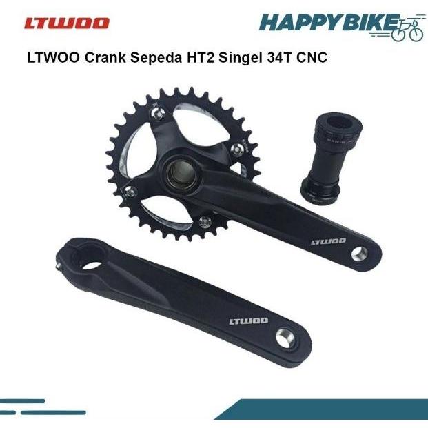 L-TWOO Crank Set Sepeda MTB LTWOO Single 34T Hollowtech II HT2