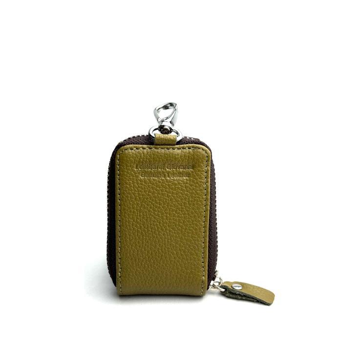 Ready Lombardi Giovanni - Dompet Kunci Mobil STNK - Gantungan Kunci Kulit - Key Holder - Kulit Sapi