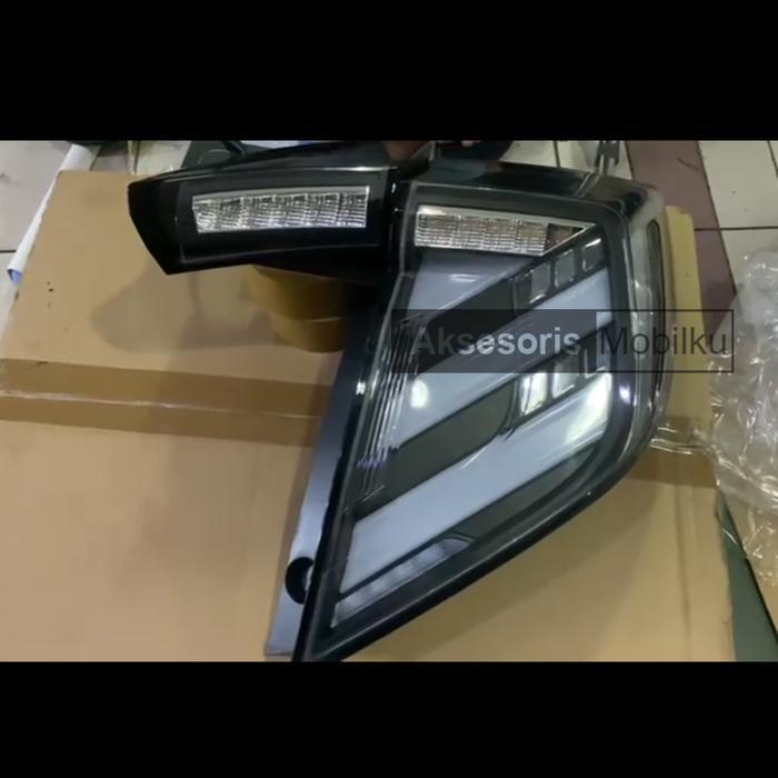 Stoplamp Civic Turbo Hatchback Led Bar Mugen - Black White