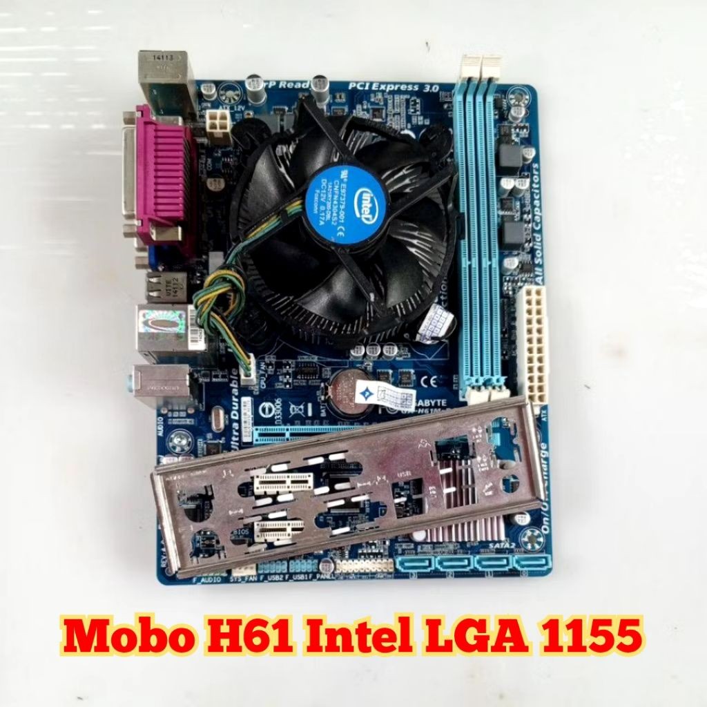 GAMING MOTHERBOARD H61 - MOTHERBOARD LGA 1155 FAN PROSESOR SEMUA MERK
