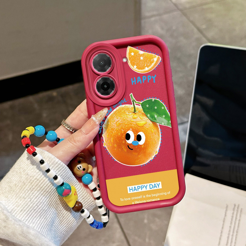 Casing Hp untuk Xiaomi Redmi A5 4G Case Casing pola Oranye dan mangga Silikon Cesing Softcase Kasing