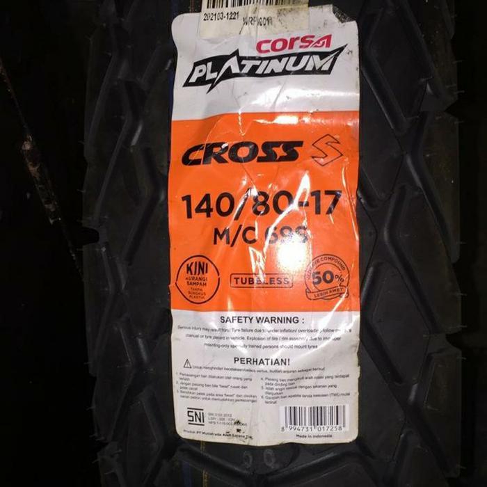 Corsa Cross S 140/80-17 ban dual purpose