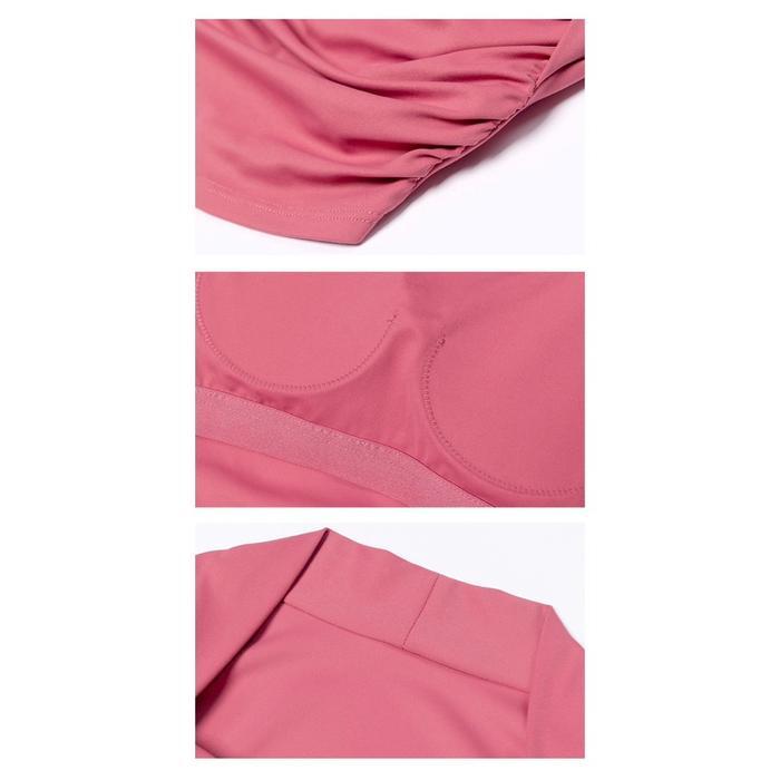 Alaia Baju Kaos Lengan Panjang Olahraga Wanita Long Sleeve Yoga Pilates Gym Fitness with Cup Bra