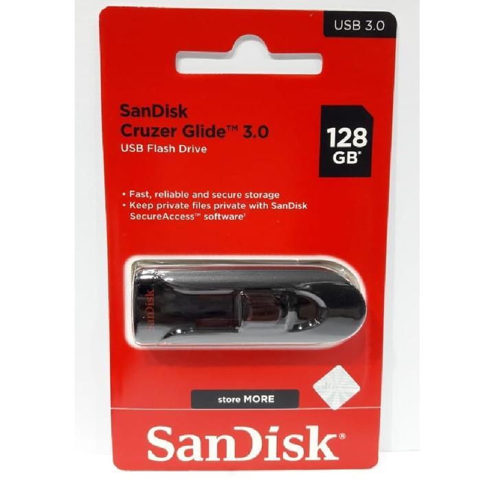 NEW PRODUCT SANDISK FLASHDISK CRUZER GLIDE 128GB USB 3.0 / SANDISK FLASHDISK 128GB CZ600