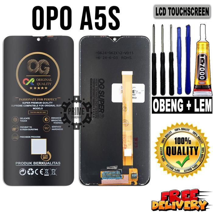 LCD TOUCHSCREEN OPO A5S ORIGINAL OEM FULLSET LAYAR SENTUH *