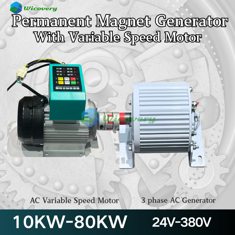 3-phase AC Motor With Motor Variable Speed Equipment Permanent Magnet Generator 20KW 50KW 80KW 30KW