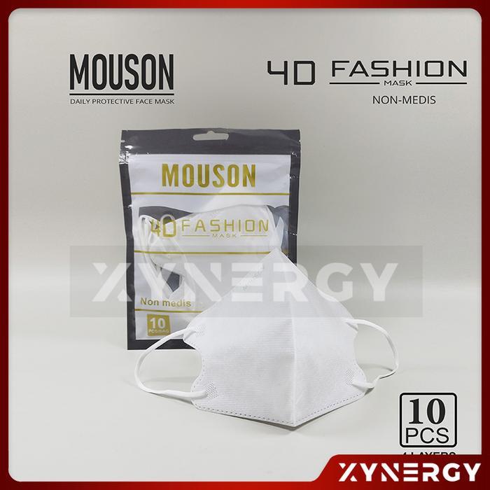 "New" Masker Mouson 4D Fashion Masker Non Medis Sekali Pakai 4 Ply