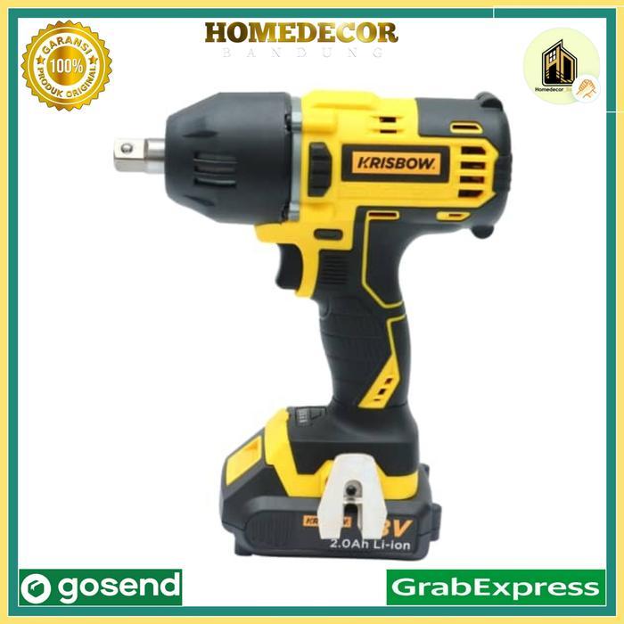 Krisbow Mesin Impact Wrench Cordless 18 V Irciwb18 / CORDLESS IMPACT