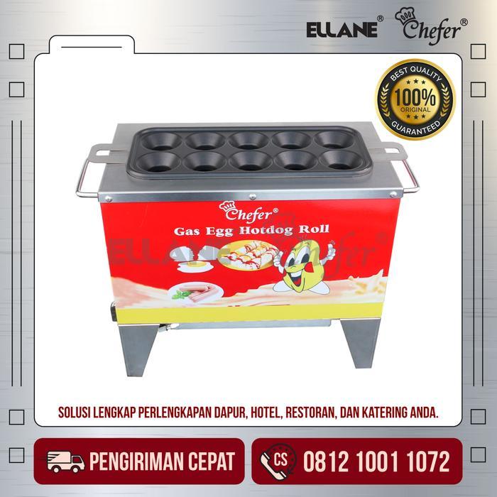 Mesin sostel gas 10 lubang chefer anti lengket
