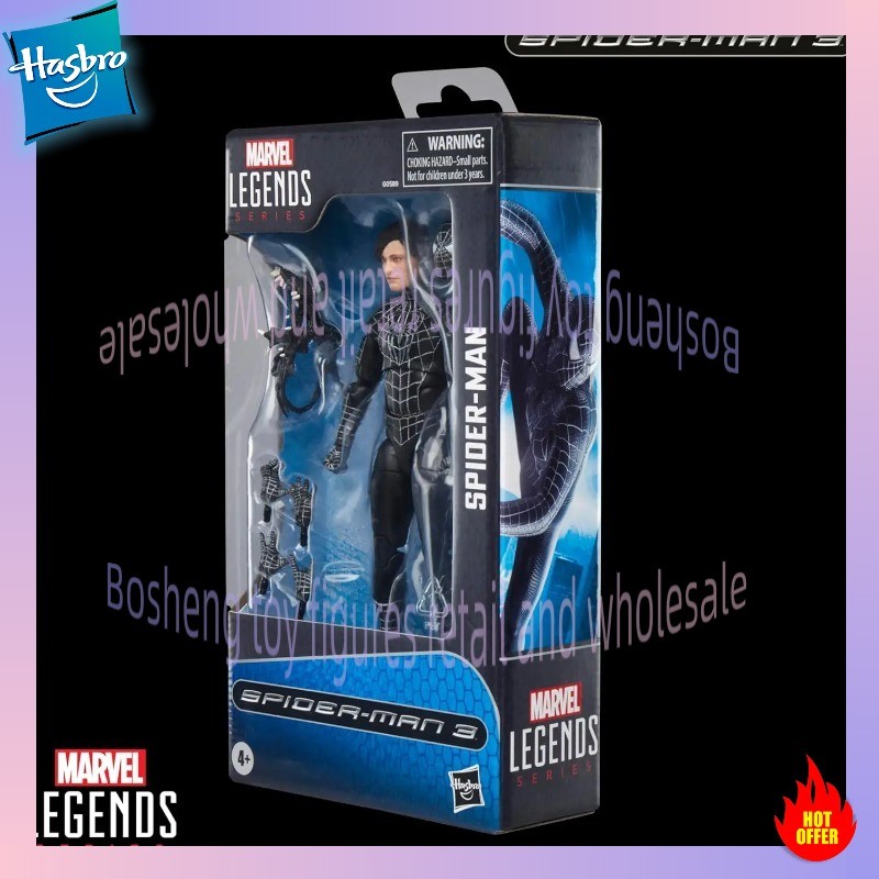 Hasbro Legends Series Spider-Man Symbiote Suit Spider-Man 3 Collectible 6 Inch Action Figure with