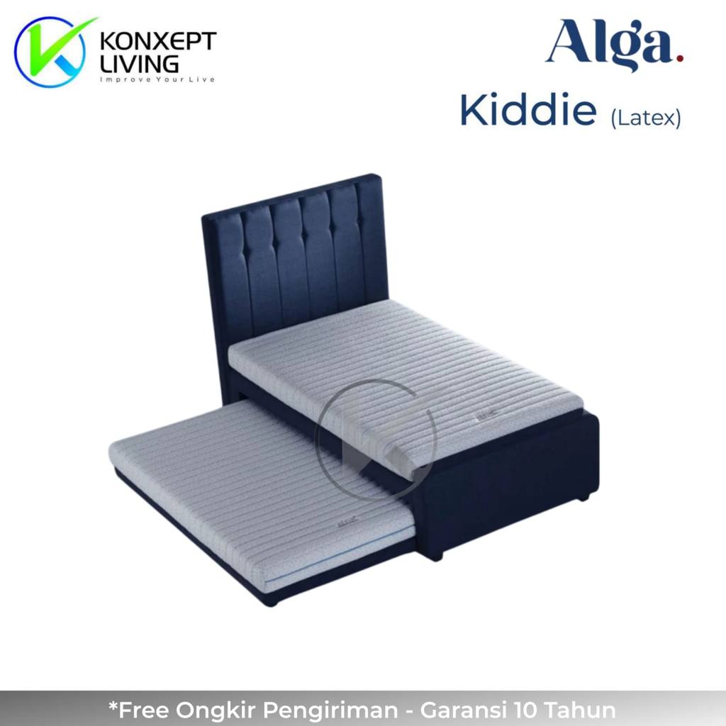 Alga Springbed 2in1 Kiddie Latex Sandaran Kiddie Ukuran 120x200 Fullset