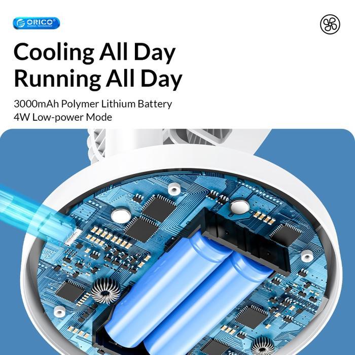 Orico Yt-N9C Oscillating Desk Fan 3000Mah