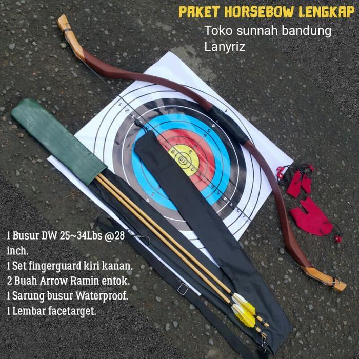 Paket Busur Pelajar Santri Horsebow Lengkap 30-35Lbs