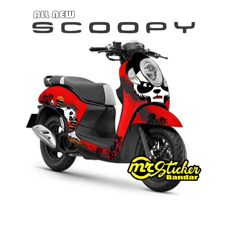 Decal Scoopy Full Body Dekal Sticker New Fi 2021 Prestige Panda Merah