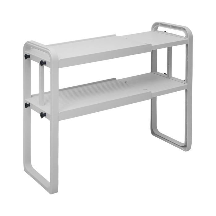 Informa Wain Rak Penyimpanan Expandable - Putih Meja Dapur Bumbu Peralatan Makanan Wadah