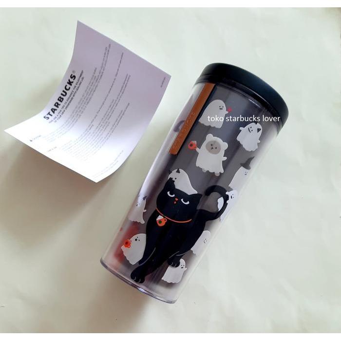 ID STARBUCKS TUMBLER ACRYLIC TALL HALLOWEEN GLOW IN THE DARK