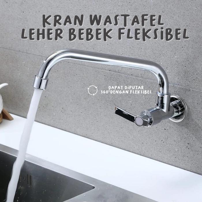 ID KRAN CUCI PIRING LEHER BEBEK STAINLESS SUS304 MINIMALIS