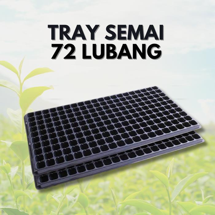Tray Semai hidroponik 72 Lubang/Pot Tray Hidroponik 72- Pot Semai Benih - Seedling pot Hidroponik -