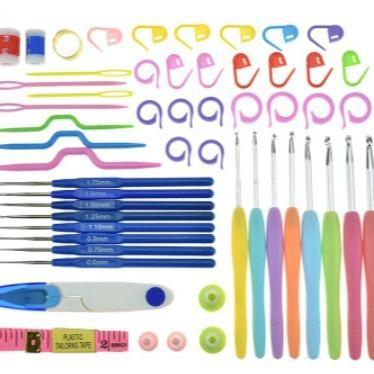 ANEKA - Alat Rajut Set / Hakpen Set / Perlengkapan Rajut Set / Jarum Rajut Set - BOX