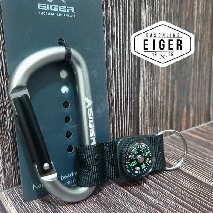 Carabiner Eiger 8 MM Pear D WStrap Compas Art. 2174