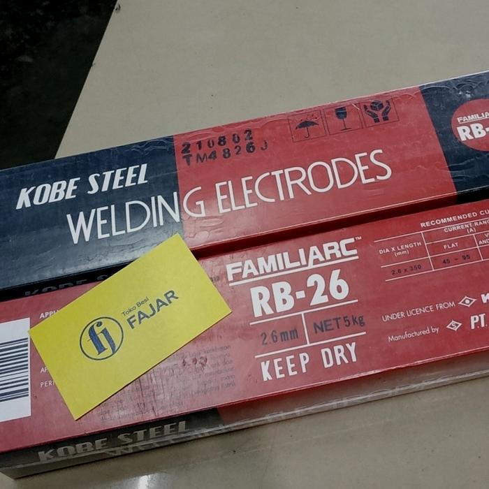 Kawat Las Listrik elektroda RB 26 2,6 mm mili Kobe Steel