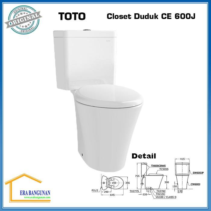 CLOSET TOTO CW 600 J TUTUP SOFT CLOSING