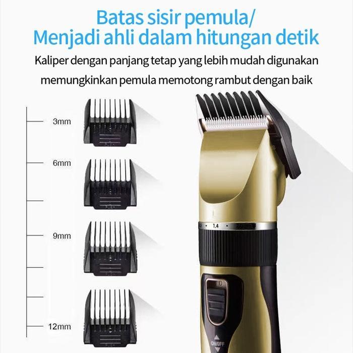 LENODI ALAT CUKUR RAMBUT ELEKTRIK, CUKUR RAMBUT PROFESIONAL TANPA KABEL, ALAT CUKUR RAMBUT