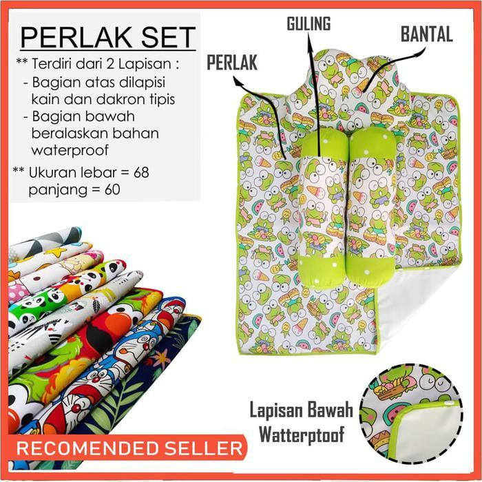 Perlak Set Bolak-Balik Waterproof Perlak Bayi Bantal Cloud Guling Alas
