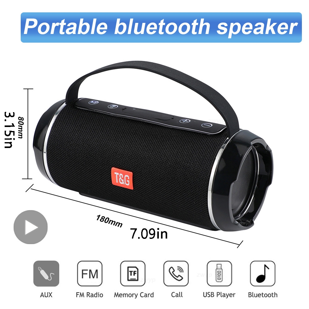 Portable Outdoor Wireless Bluetooth Speaker Soundbar Radio FM Receiver Music Sound Box Bar Subwoofer