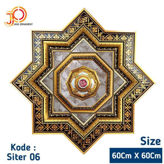 Ornamen Hiasan Lampu plafon Ukuran 60X60