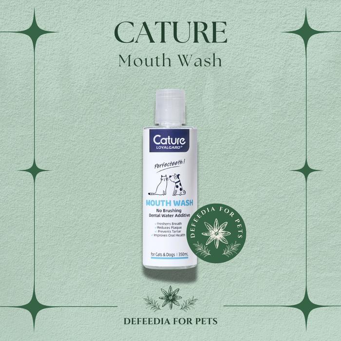 Pembersih Mulut Anjing Kucing Cature Rollon Dog Cat Mouthwash 350ml