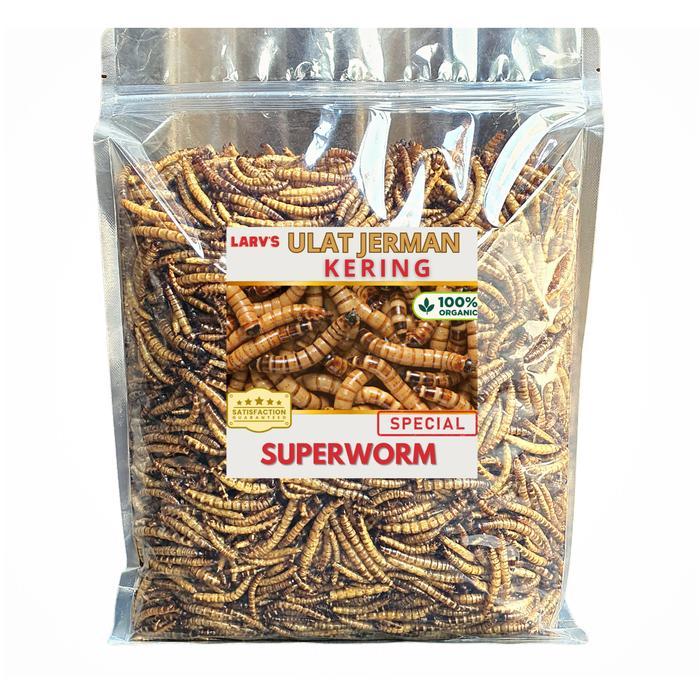 Ulat Jerman Kering 1 Kg SNACK HEWAN PELIHARAAN