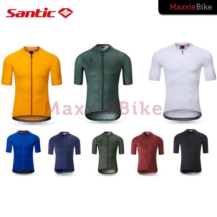 SANTIC AZUNI Jersey Sepeda Pria Lengan Pendek WM0C02156 - Santic Men Cycling Short Sleeve Jersey