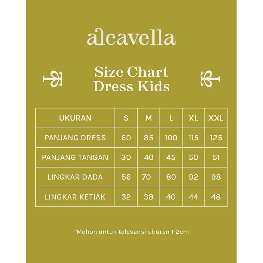Alcavella - Zaneera Kids Dress Series Baju Gamis Anak Perempuan Elegan