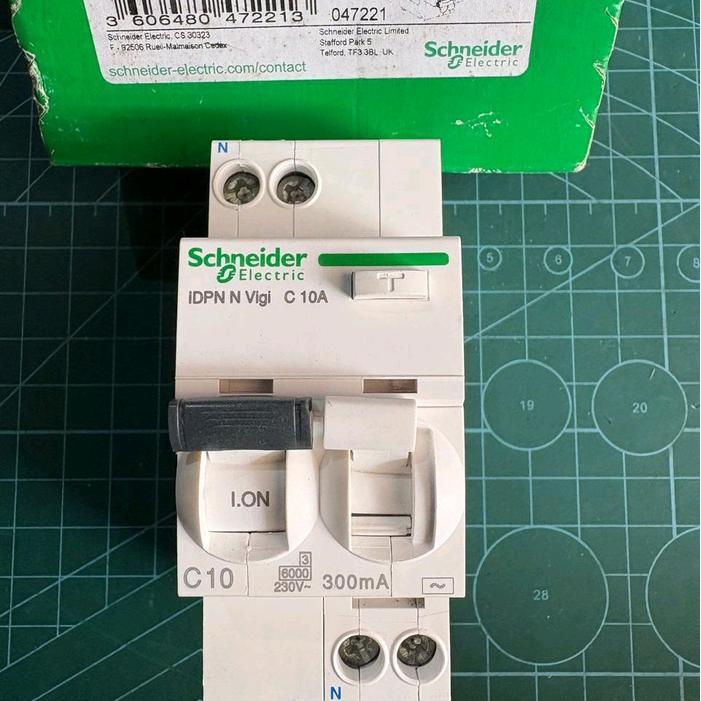 Schneider Rccb/Rcbo A9D41610 Acti9-Idpn N Vigi 1P+N C10 300Ma-Ac Hemat