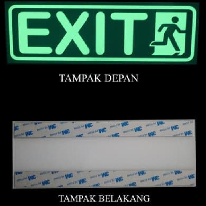 "New" JALUR EVAKUASI / EXIT SIGN (GLOW IN THE DARK)