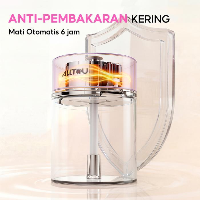 Hepa Center - Alltou Humidifier Mini 2 Mode Kabut Timer 6 Jam Lampu Led Senyap Usb Portable Anti