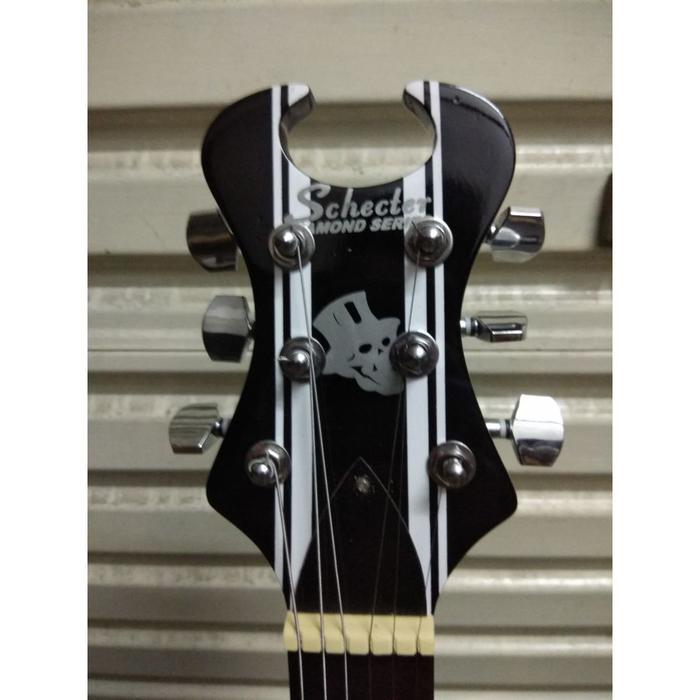 DF217 Gitar Elektrik Merk Shecter Synster Gates Diamond Series Black M