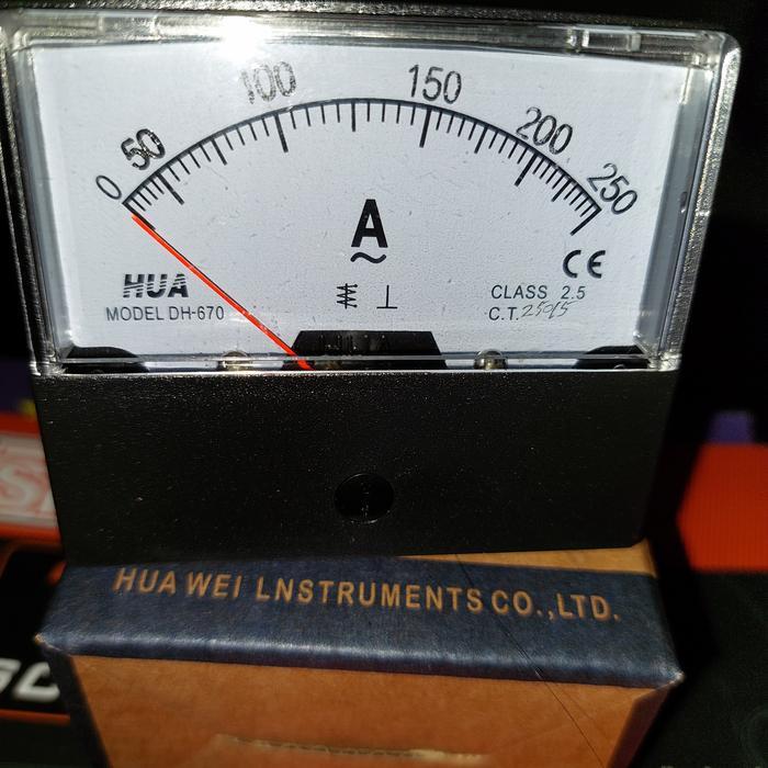 Analog Ampere Meter Dh 670 - 250/5A