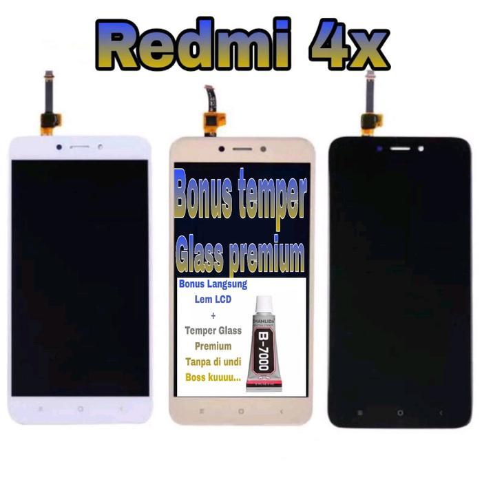 lcd Xiomi Redmi 4x ORI Black&White&Gold+ts Fullset *