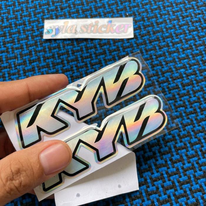 Sticker Emblem Shock Depan Kyb Sticket Bottom Shock Kyb Timbul Redy Stok
