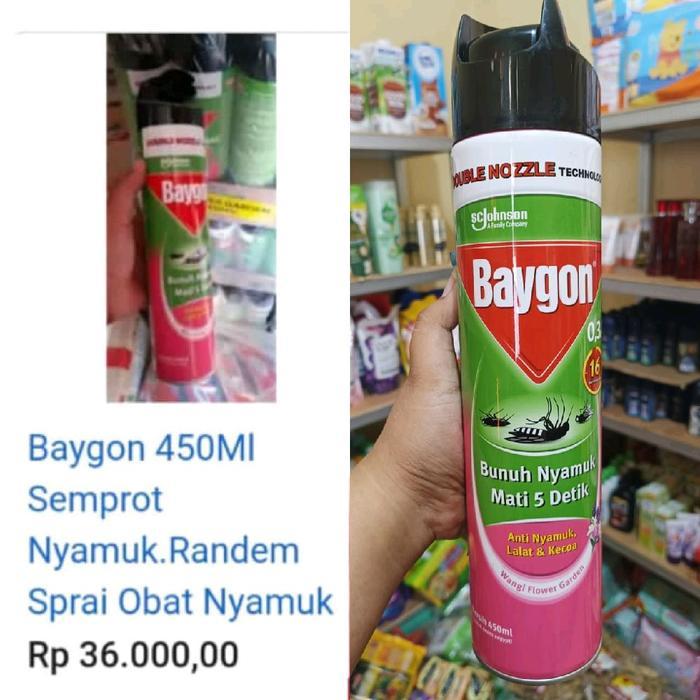 ` baygon semprot wangi flower garden 450 ml